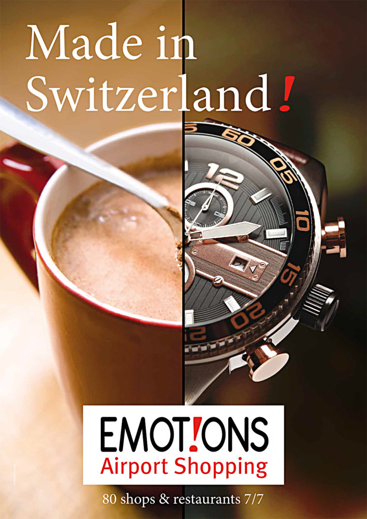 L'agence de publicité EtienneEtienne réalise la campagne de communication institutionnelle pour les 80 shops et restaurants de l'aéroport de Genève.