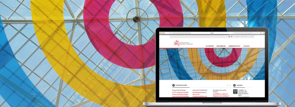 Réalisation d'un site internet entièrement repensé, avec version responsive pour le Centre de droit bancaire et financier (Université de Genève)