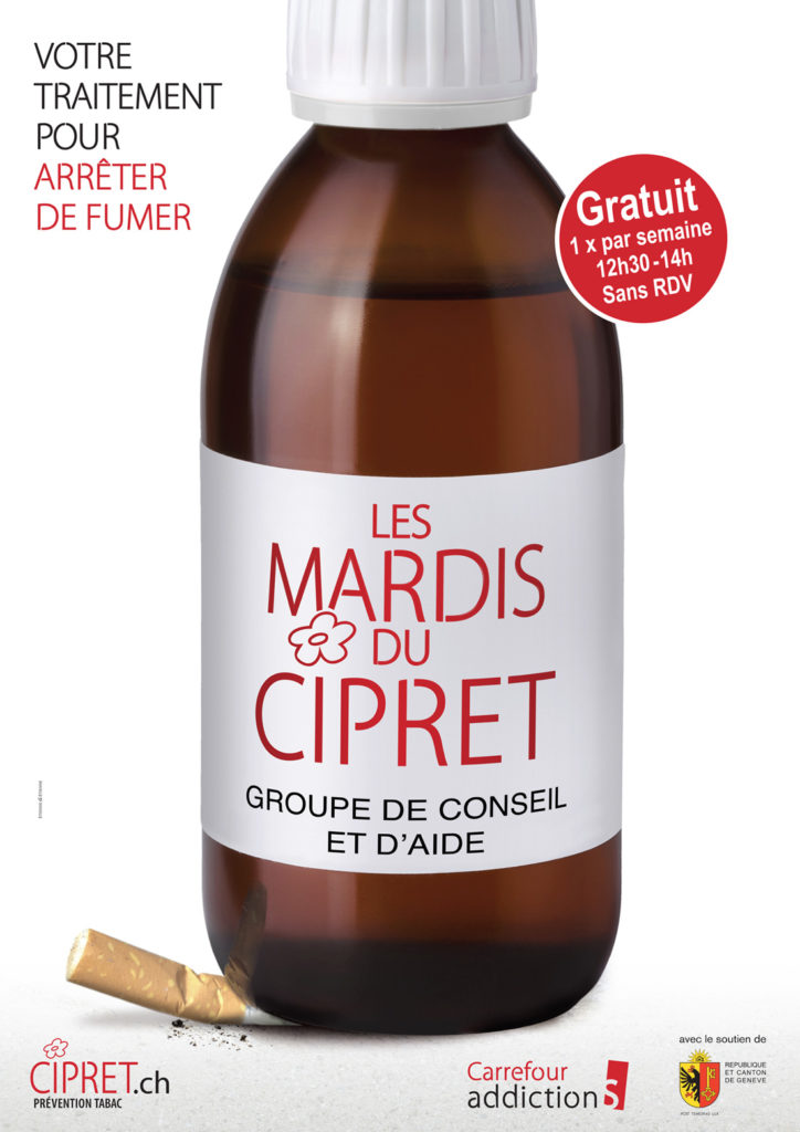 Campagne de promotion des Mardis du Cipret autour d'un concept original de détournement des codes de la communication pharmaceutique.