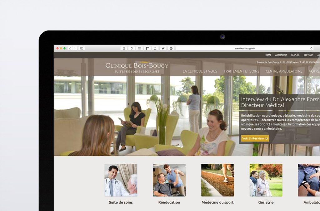 Refonte du site internet de la clinique Bois-Bougy
