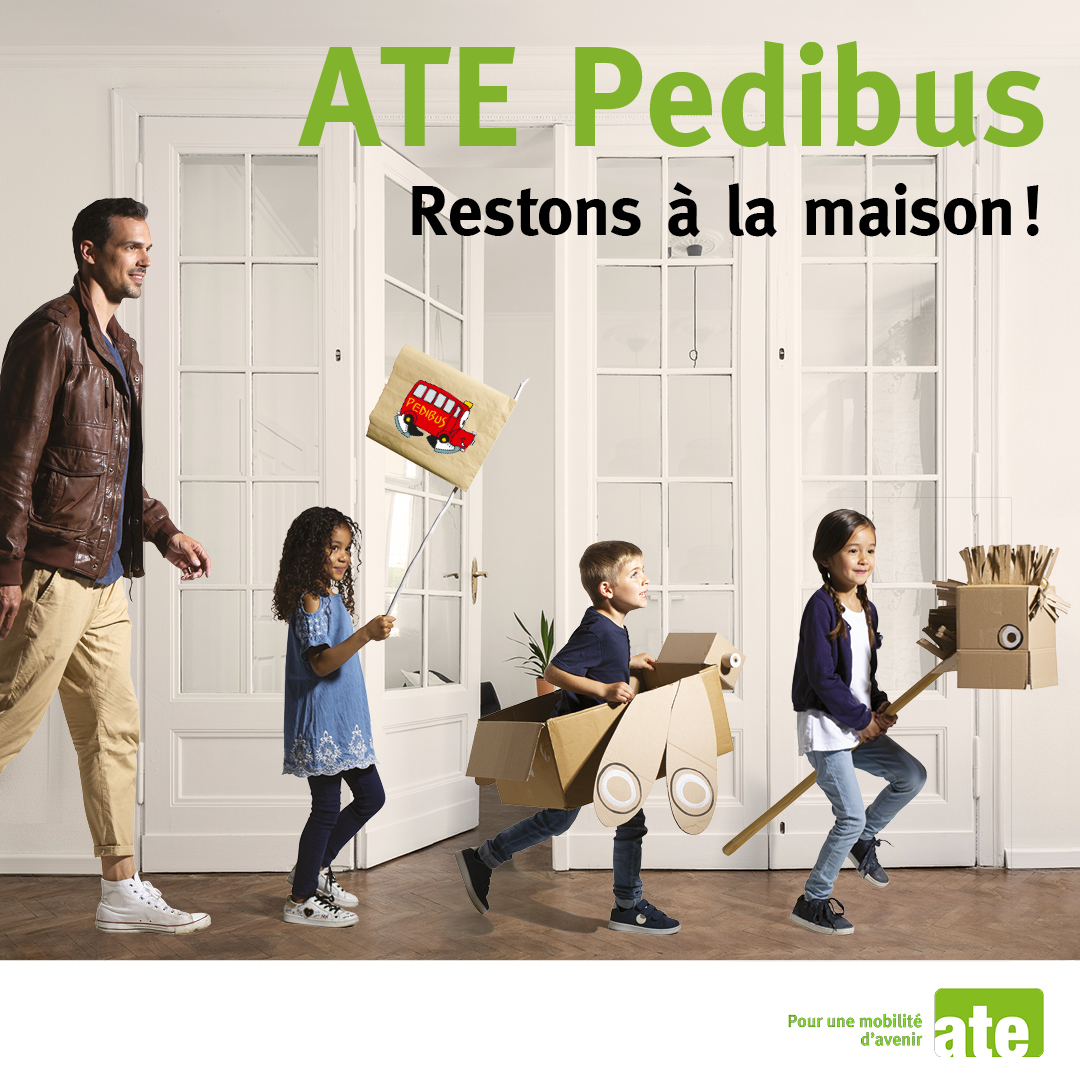 #Covid19: EtienneEtienne décline le concept PEDIBUS pour l'école à la maison!